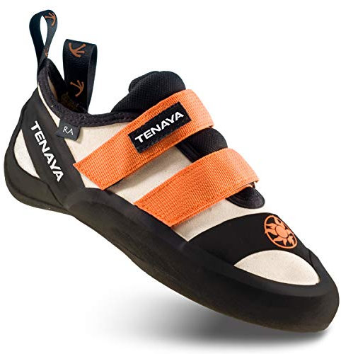 Tenaya Chaussures d'escalade RA : Chaussures d'escalade pour Hommes, Blanc Orange, Taille 46 EU