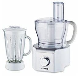 H.Koenig MX18 Standmixer / Küchenmixer / Glasbehälter / 8 Funktionen / 1.5 L / 800 W / weiß