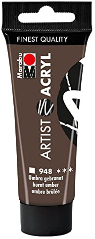 Marabu Pintura acrílica Artist Acrylic, 22 ml, color umbra cocido
