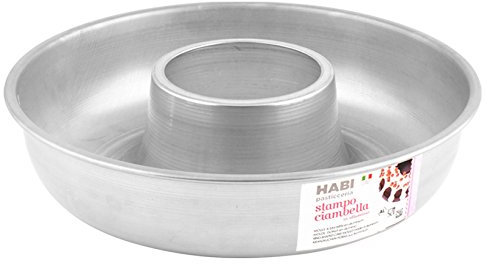 Habi Cake Moule à Savarin en aluminium Gris 22 x 7 cm