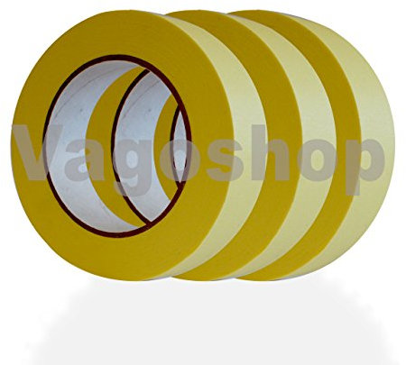 10x Malerkrepp Abdeckband Kreppband Malerband 50mm x 50m Klebeband Malerbedarf