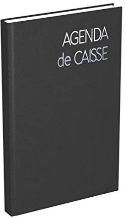 LECAS Agenda Perpétuel de caisse Journalier, 14x22 cm, Noir | Couverture rigide