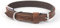 Ancol Heavy Duty Vintage Padded Leather Chestnut Collar Pet Training Accessory 45-54cm, Size 6