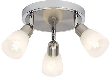 Brilliant Bethany Deckenstrahler eisen/chrom/weiß-alabaster G55234/77