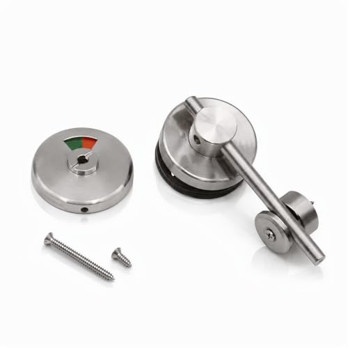 Latch Indicating Privacy Lock, Vacant Engaged Indicator for Bathroom WC Public Restroom Toilet Partition Door