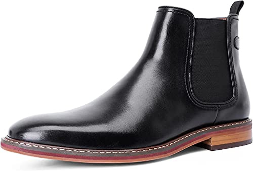 DESAI Chelsea Botas sin Cordones para Hombre, Negro, 45 EU