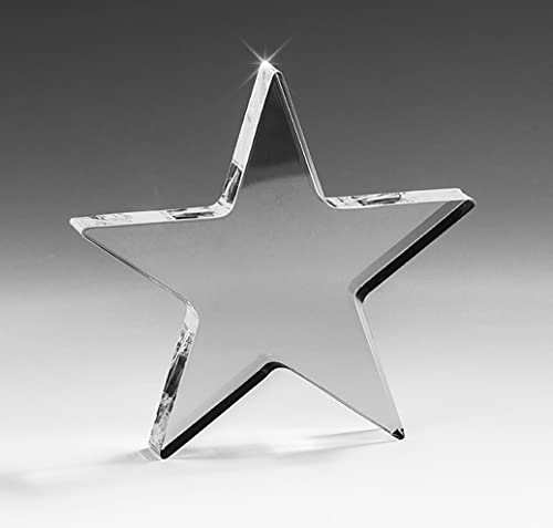 Henecka | Acrylglas Stern Pokal Lasergravur | Ø 150 mm Acrylglas Pokal | inklusive grüner Geschenkbox