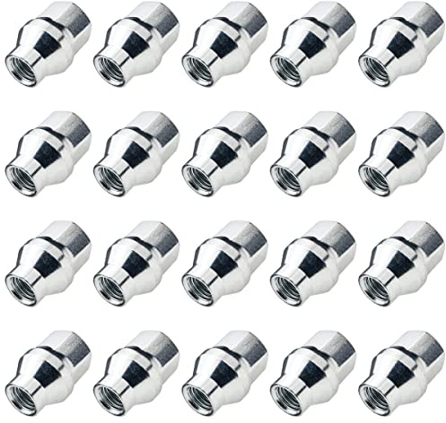 20 x skaftmuttrar M12 x 1,25 hjulmuttrar med axel 6 mm hjulfäste SW19