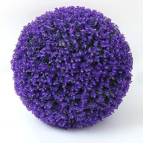 BISISO Künstliche Pflanzenkugeln, dekorative Kunstrasenkugeln, farbechte Kunststoff-Buchsbaumkugeln aus Kunststoff, geeignet für Hochzeiten, Innen- und Außendekorationen (50cm,D)