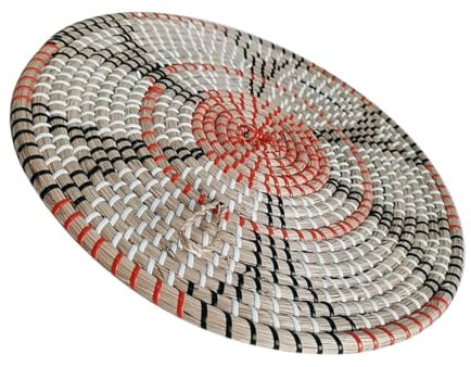 ABOOFAN Individual Artesanal Decorativo De Paja Mano Antideslizante y Aislante para Mesa y Pared para Comedor y Salón