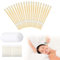 Ear Candles Ohrenkerzen - 20 Stück Ohrkerzen Kit für Entspannung & Reinigung, Ohrenkerzen zur Reinigung Ohrenschmalz, Natürliche Bienenwachskerzen mit 10 Schutzscheiben, Beige