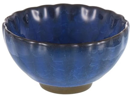 sourcing map Juego de tazas de té de cerámica chinas de 4.2 onzas, tradicional Gong Fu, taza de té japonesa sin asa, taza de café pequeña para mate, té, café, bebidas de vino, azul