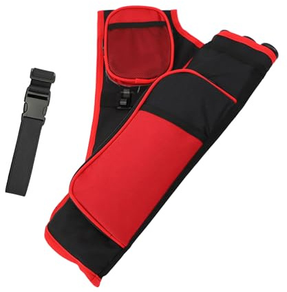 KURUGEILI Sac de transport à 3 tubes avec poches, ceinture réglable pour la chasse, la pratique sur cible et le tir en plein air, convient aux jeunes et aux adultes