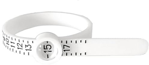 Règle de mesure de bague, réutilisable, pour la taille des doigts, avec fenêtre agrandie, outil de mesure de bague, avec règle souple, tailleur d'anneau, pour, Siehe Beschreibung, Voir description