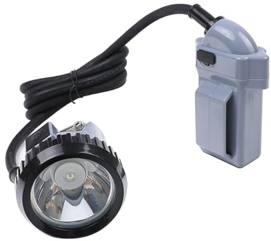 BAIYITONGDA Lámpara de Minero de Seguridad, Lámpara de Minero LED Superbrillante Gorra de Seguridad, Linterna Frontal para Minero para Acampar y Hacer Senderismo,12000mAh