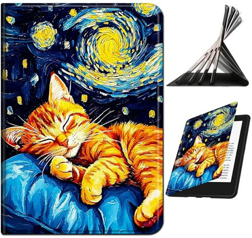 RWUTYTIUL Schutzhülle für Amazon Kindle Fire HD 8 & 8 Plus (12. / 10. Generation, 2024/2022/2020), stoßfest, intelligent, Multi-Winkel-Ansicht, Tablet-Hülle mit automatischer Sleep/Wake-Funktion