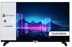 TELEFUNKEN TE24900B56YXD - TV 24 Pollici (60 cm), DVB-T2/C/S2, HEVC (H.265), colore Nero