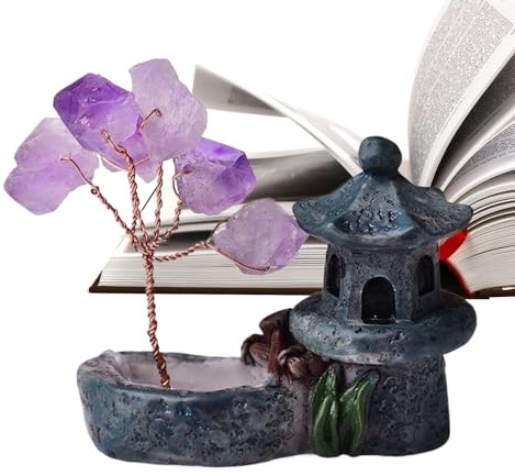Amethyst Baum, Reiki Amethyst Kristalle Energie Bonsai Baum, Kleines Schreibtisch Positive Energie Wohnraum Für Schreibtisch Fensterbank Tisch