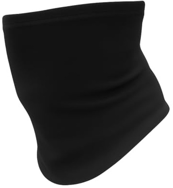 VANEZ Halswärmer Schlauchschal Halstuch Schwarz, nahtlos, atmungsaktiv | Multifunktionstuch Unisex, schwarz, 43 × 26 cm, elastisch, winddicht; Motorradfahren, Skifahren, Radfahren & Alltag, 1 Stück