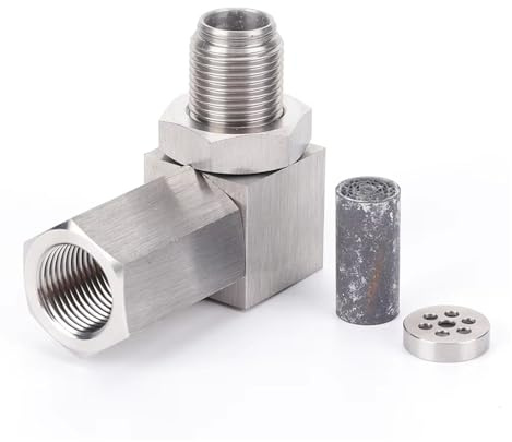 O2 Bung Extension Catalytic Converter 90 Degree P0420 P0430 M18X1.5 För Mini Catalyst O2 Adapter O2 Oxygen Sensor CEL Eliminator Syresensor Med Fordonsspecifik Kontakt