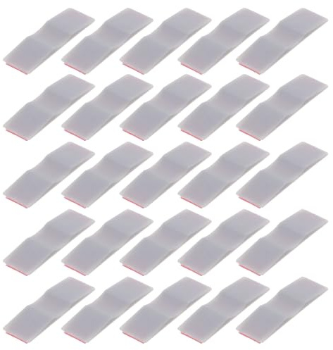 ANDRESLAD Butées Autocollantes pour Portes Coulissantes 50 Pièces Positionneur Amortisseur pour Système de Rails de Placard Tampon Anti-Collision Compatible Quincaillerie de Porte de