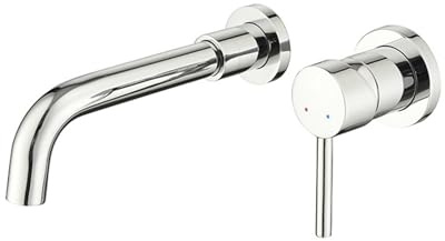 Modern Wall-Mounted Sink Mixer - Single Lever Bathroom Faucet with Built-in Box, Efficient Water Flow, Contemporary Design for Stylish Bathrooms