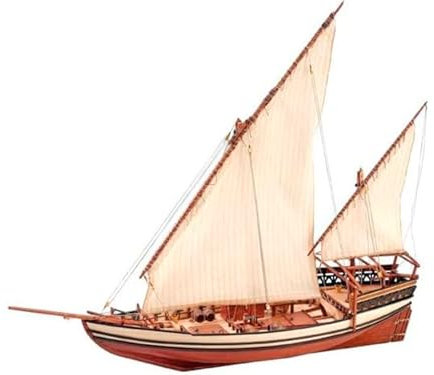 Artesanía Latina - Maquette de Bateau en Bois - Dhow Arabe Sultan - Modèle 22165, Échelle 1:60 - Modèles à Monter - Niveau Moyen