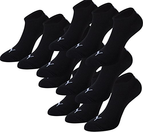 PUMA Sneaker Invisible 12er Pack,schwarz,EU 43-46