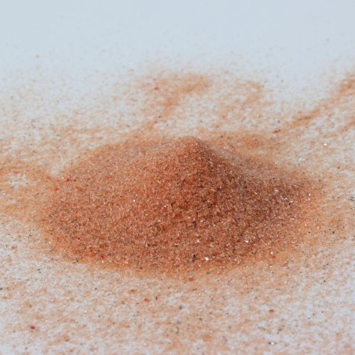Spiegelsand Farbsand Dekosand Sand Streudeko, 0,1-0,5 mm Korngröße, 1kg im Beutel (orange)