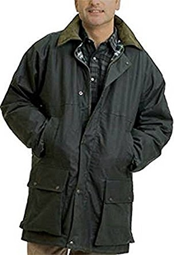Mountain Pass By Wholesale Workwear Countrywear New Mens Waxed Cotton Padded Quilted Jacket Branded Coat With Hood Outdoor Countryside Oiled Fishing Hunting Shooting Farming Riding Check Lining