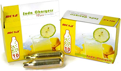 CO2 Soda Capsules, CO2 Cartridges for Soda Makers, Soda Siphons and Water Carbonators, 360 x 8 g