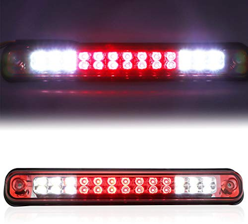 Tresound 3rd Third Brake Light for 1988-1999 Chevy/GMC C1500 C2500 K1500 K2500 Silverado Blazer LED Cargo Lamp High Mount Stop light (Chrome Housing Red Lens)