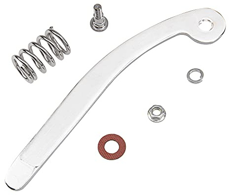 1Set Yootones Guitar Vibrato Bridge Tremolo System Arm Whammy Bar with Nut Spring Compatible with Electric Guitar (Silver)