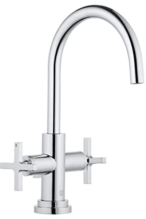 Kludi 201180520 Classic-201180520 Robinet d'évier de cuisine avec bec fixe Nova Fonte Classic-chrome 21180520 Gris