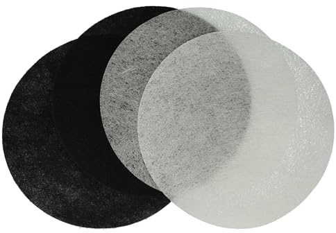 vhbw 2x Aktivkohlefilter, 2x Fettfilter Ersatz für Moulinex AD-5 für Fritteuse - 4-tlg. Filter-Set
