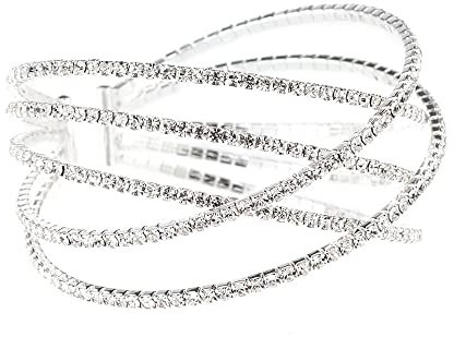Zlatomu Armreif Für Frauen, Fashion Punk Feng Hollow Wickellinien Armband, Minimalistisches Verstellbares Armband Schmuck Für Frauen, Personalisierte Modeaccessoires, Weiß