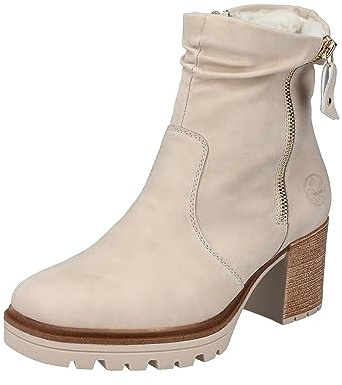 Rieker Femme Y9041 Bottes Courtes, Beige, 40 EU
