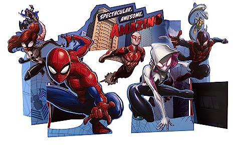 Hallmark Kinder-Geburtstagskarte – 3D-Marvel-Spider-Man-Design