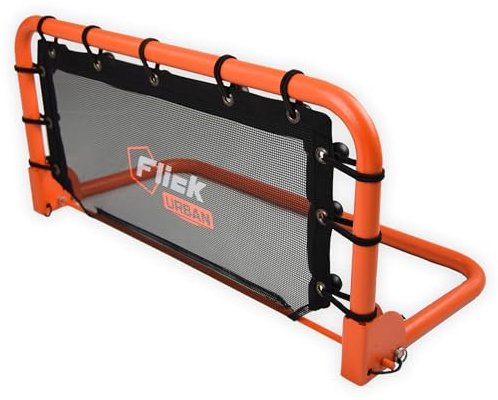 Flick Urban Mini-Wand-Fußball-Rebounder – Tragbares Fußball-Rebounder-Netz – Fußball-Trainingsgeräte entwickelt, um Ihr Fußballtraining mit Multi-Sport-Funktionalität zu verbessern – 66 cm x 31 cm