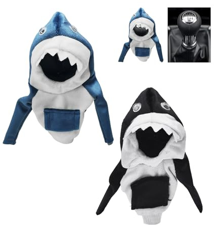 NyxSeat 2 Stück Schalthebel-Hoodies, Auto-Schalthebel-Abdeckung, Cartoon-Schalthebel-Abdeckung, Automatik-Auto-Abdeckung, Schalthebel-Abdeckung, passend für Auto-Schalthebel