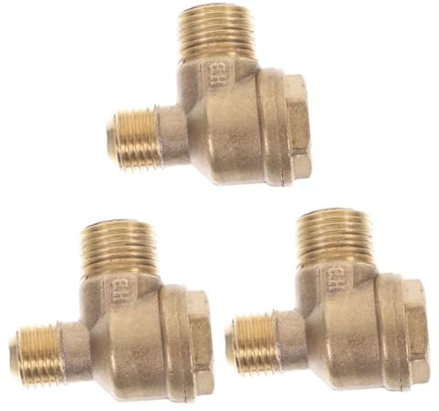 jojofuny 3pcs Cobra Compressor Parts Air Compressor Check Valves Brass Non Return Valve Air Replacement Easy Installation