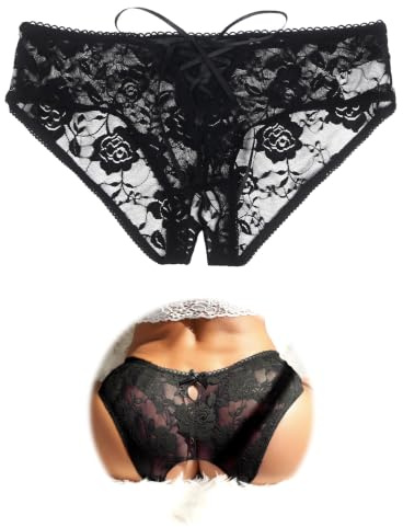 ohmydear Sexy Lace Panties Sheer French Knickers Women UK 8-22