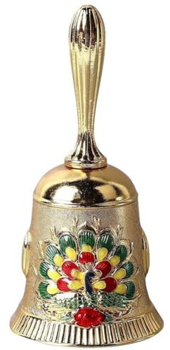 Muteitt Handglocke Aus Antikem Metall Für Schule, Empfang, Abendessen, Geschäft, Hotelservice, Meditation, Gebet, Haustierfütterung Und Heimdekoration