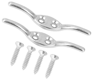 Motoforti 2 Set 316 Stainless Steel Rope Boat Deck Flagpole Cleat Hook | Marine, long-lasting, Universal