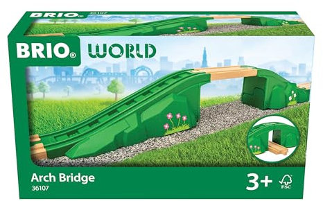 BRIO World - 36107 Modulare Brücke | Zugset-Zubehör für Kinder ab 3 Jahren