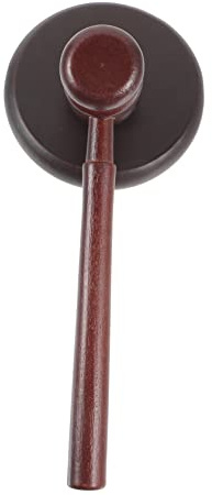 Abaodam Marteau Bois de Vente aux Enchères, Maillet de Commissaire-priseur en Bois, Portable, Son Clair et Fort, pour Auction Couleur Aléatoire | Son Clair et Puissant, Usage Enchères, pour Avocat et Président du Conseil Couleur Aléatoire