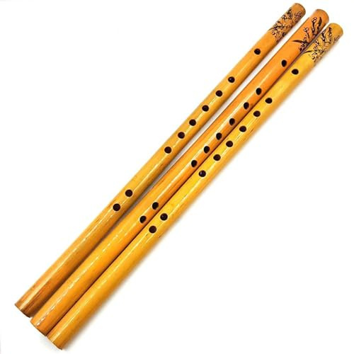 Bambusflöteninstrument Natürliches Bambus-Musikinstrument 44 Cm Traditionelles 9-Loch-Bambusflöte Geeignet Für Anfänger Und Erwachsene