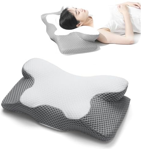 BBWELL Nackenkissen Kopfkissen,Memory Foam Kissen,Ergonomisches Kopfkissen,Orthopädisches KissenGeeignet für Seiten,Rücken-und Bauchschläfer Schulterschmerzen und Verbesserung,60 * 34 * 13/10CM