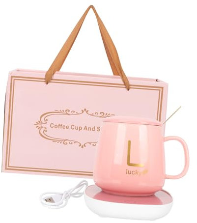 TOPBATHY Calentador de Leche Taza Termo Eléctrica de Termostato para Calentar Café o Agua Casa o Oficina Multifuncional y Seguro