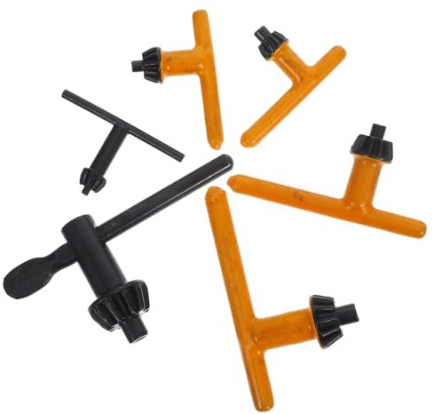 iplusmile 6 Pezzi Chiave per mandrino da trapano mandrino del trapano chiave del mandrino chiave mandrino per trapano a colonna accessori per trapano a colonna acciaio